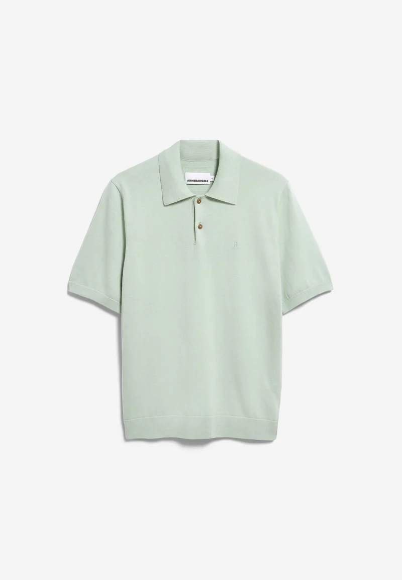 KURZÄRMLIGES STRICKPOLOSHIRT | foam