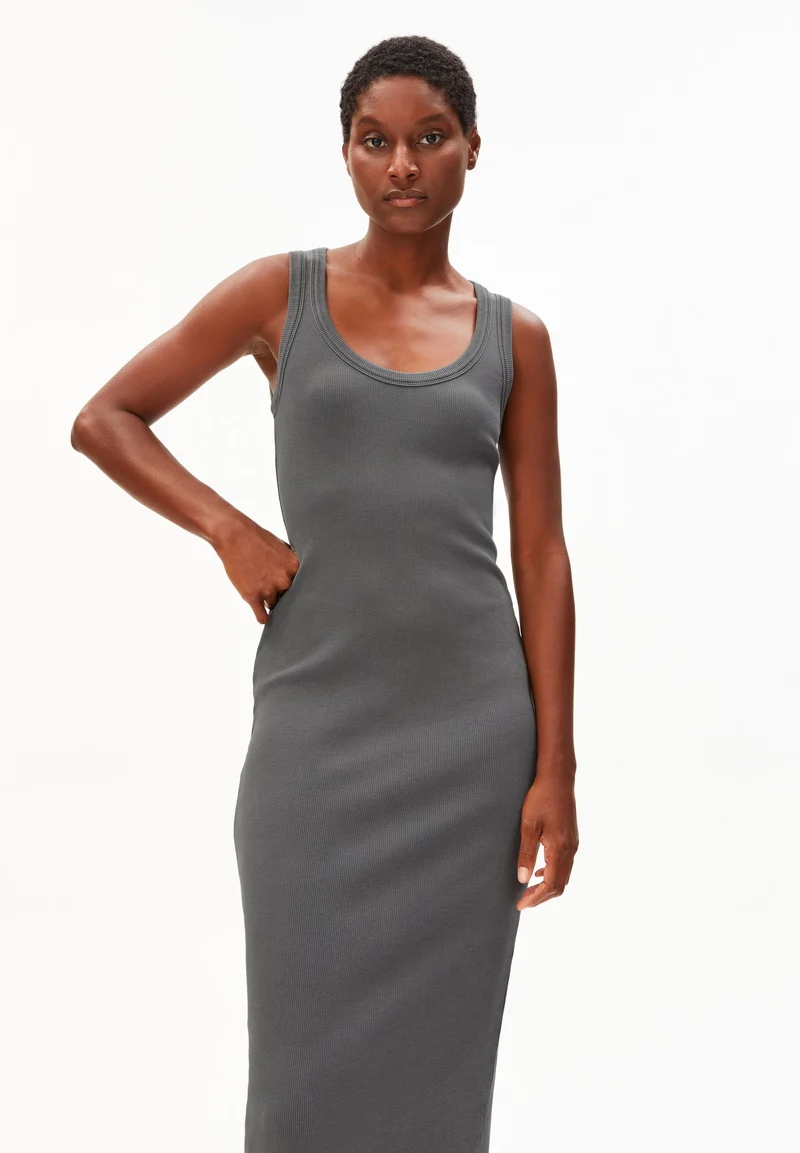 GMT DYE BODYCON RIPP-KLEID