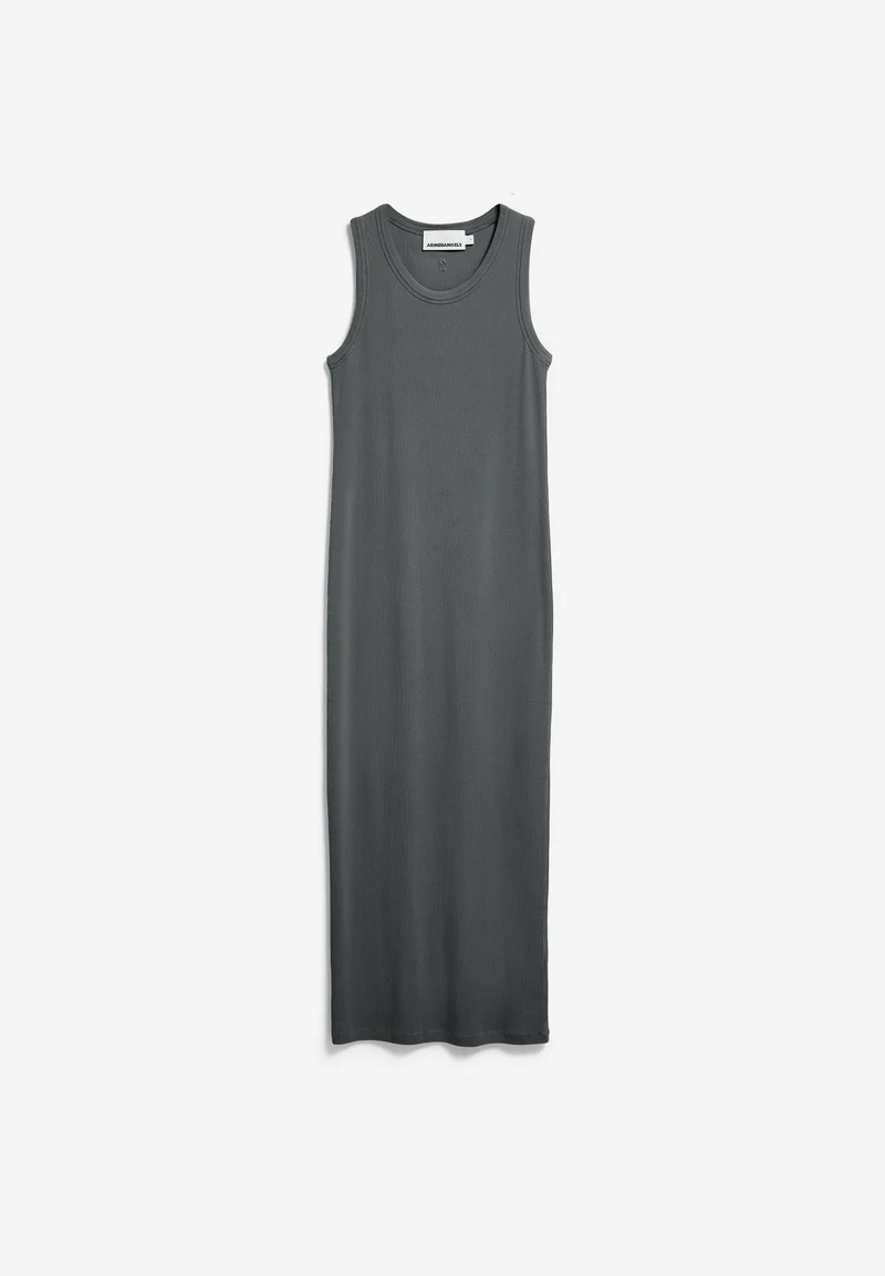 GMT DYE BODYCON RIPP-KLEID | space steel