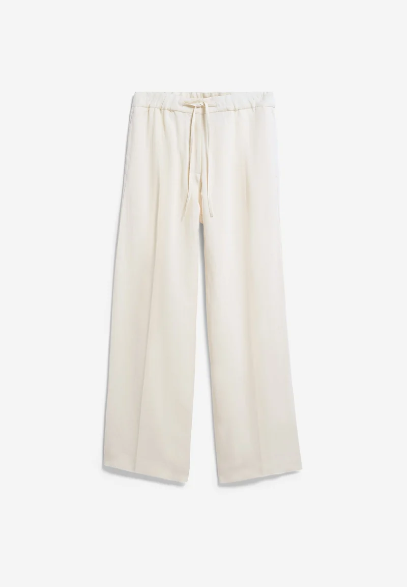 LEINEN-MIX STRAIGHT LEG HOSE | oatmilk