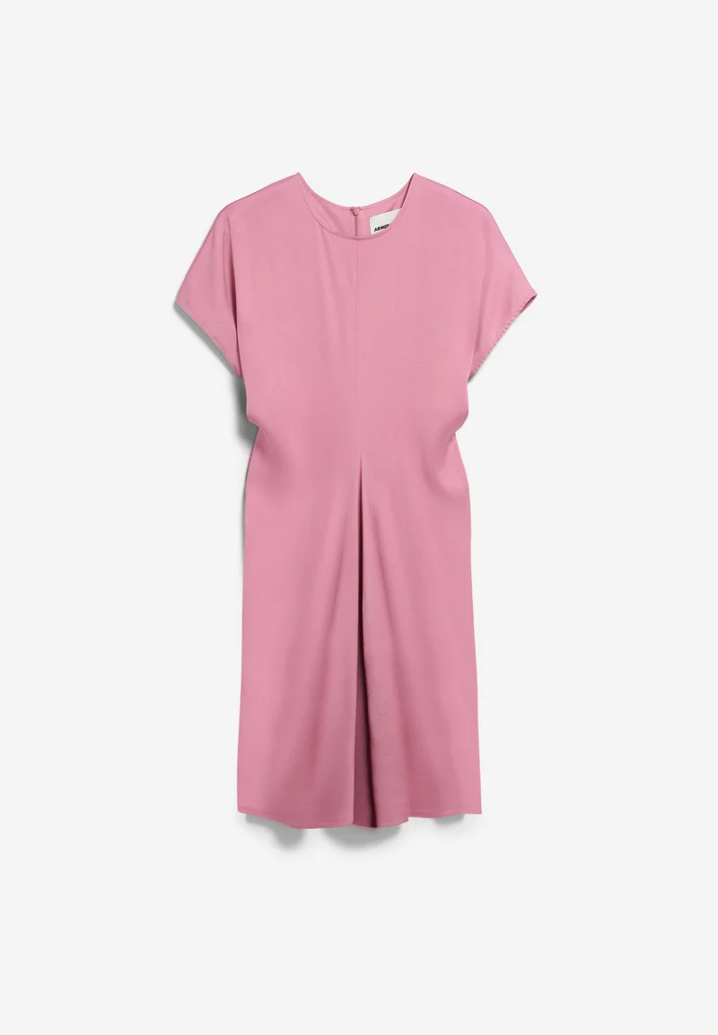 SATIN FLEDERMAUSÄRMEL MINI-KLEID | washed berry