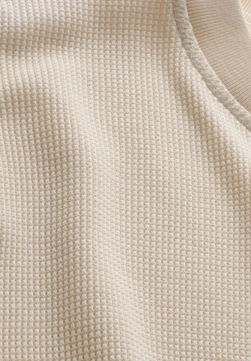 MAARKOS WAFFLE T-SHIRT | pure