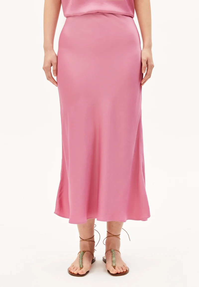 LENOVAA SATIN SLIP-SKIRT