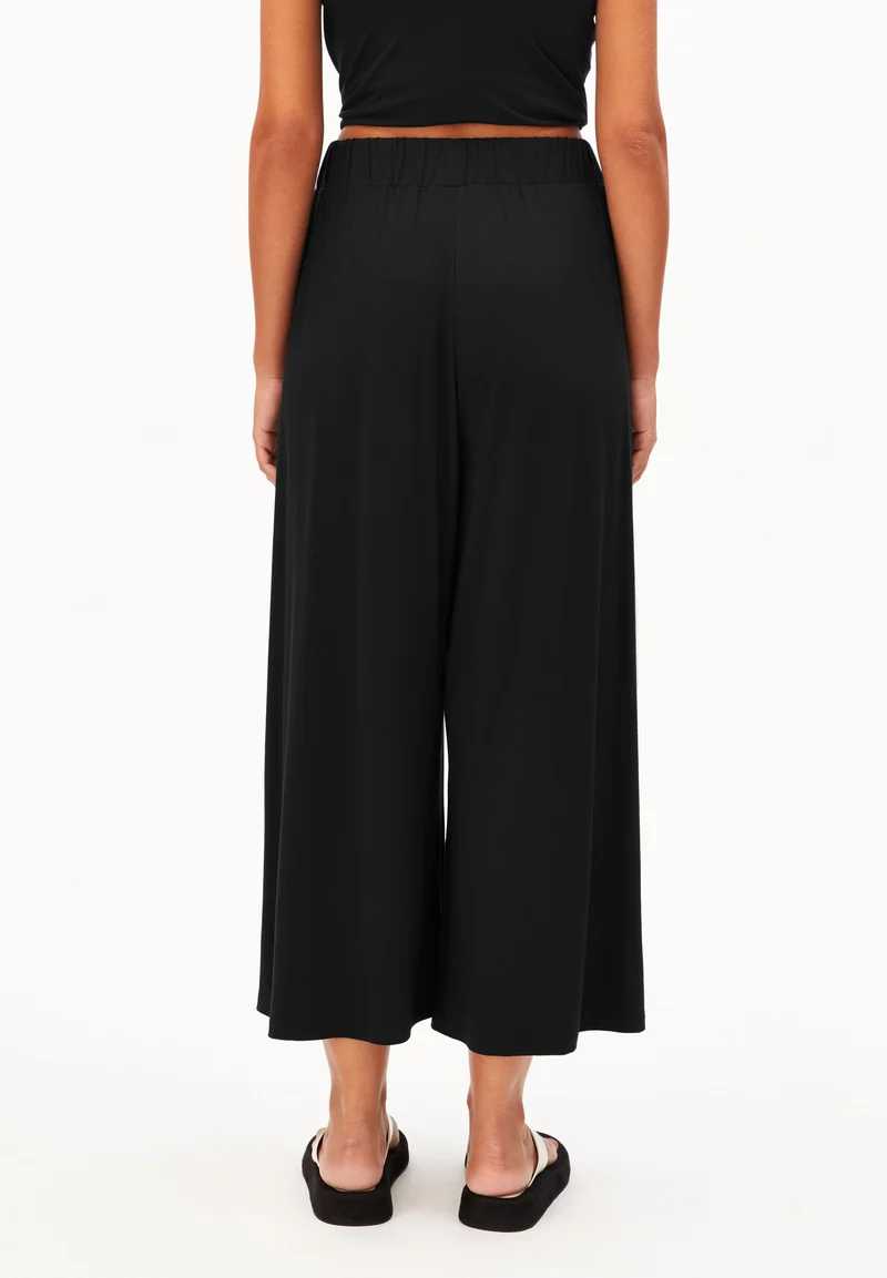 CROPPED JERSEY-HOSE | black