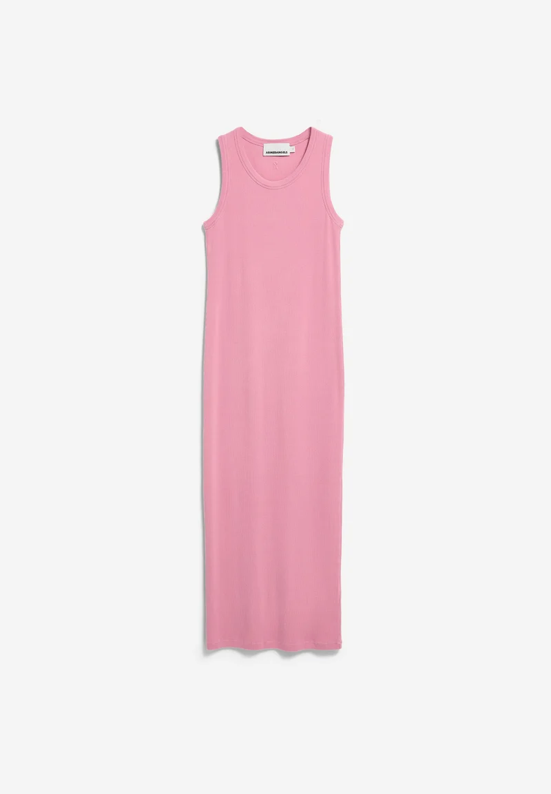 GMT DYE BODYCON RIPP-KLEID | washed berry