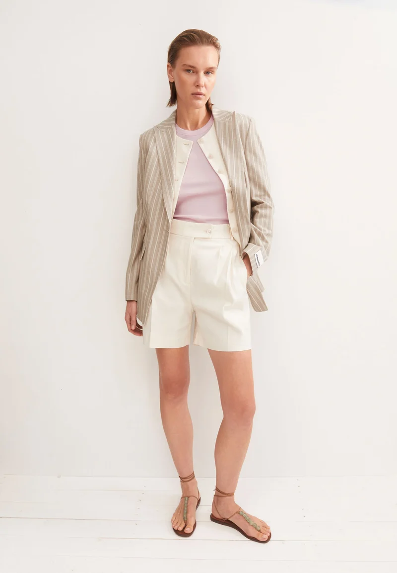 LEINEN-MIX KAAYUA SHORTS | undyed