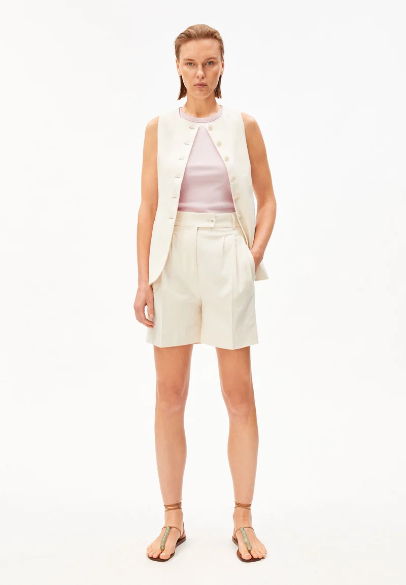 LEINEN-MIX KAAYUA SHORTS | undyed