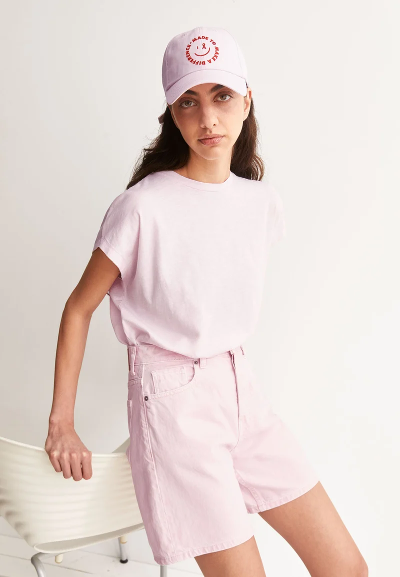 SLUB JERSEY T-SHIRT | pink mist