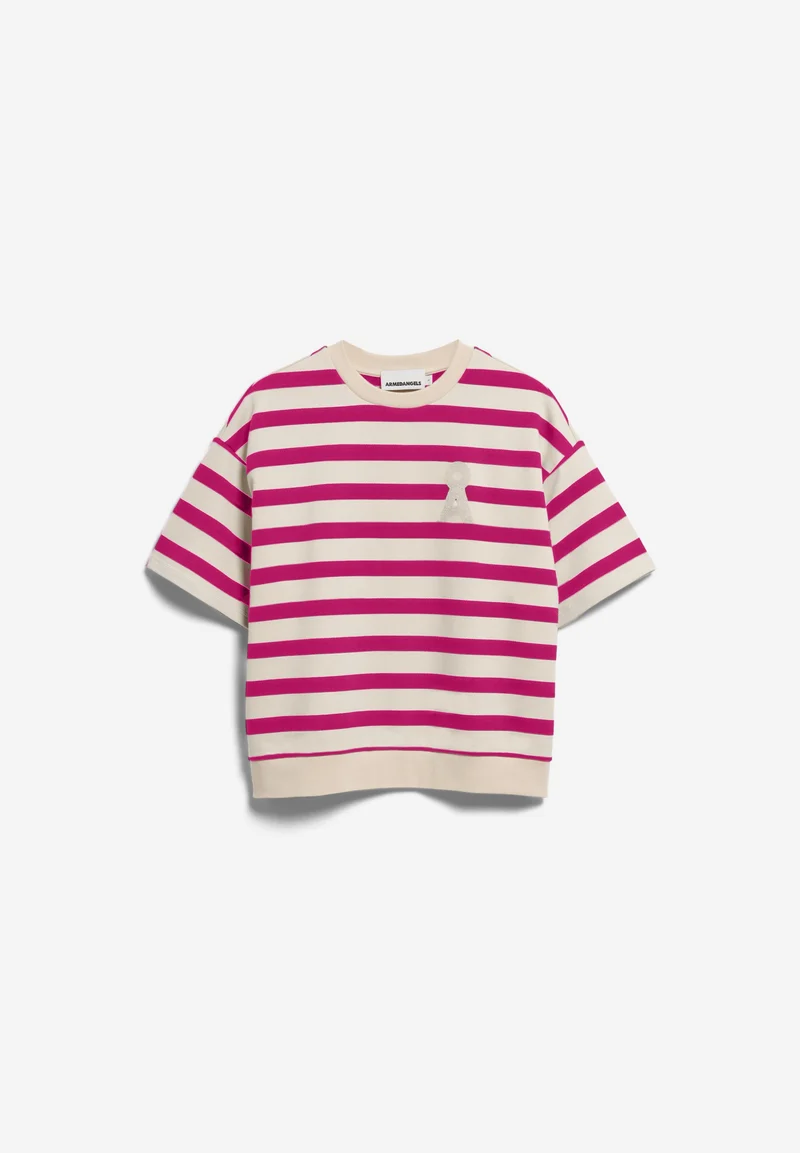 BAMIKAA GESTREIFTES SWEATSHIRT | undyed-very berry