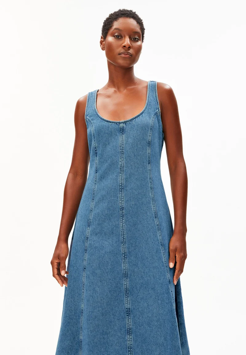 JEANS MIDI-KLEID