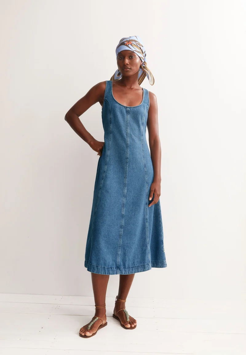 JEANS-MIDI-KLEID | muscari