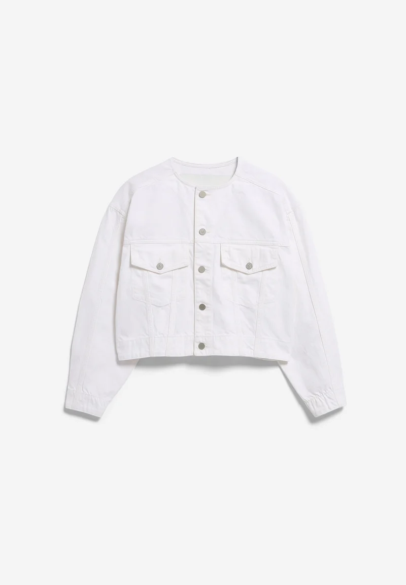 LOCKERE JEANSJACKE | white