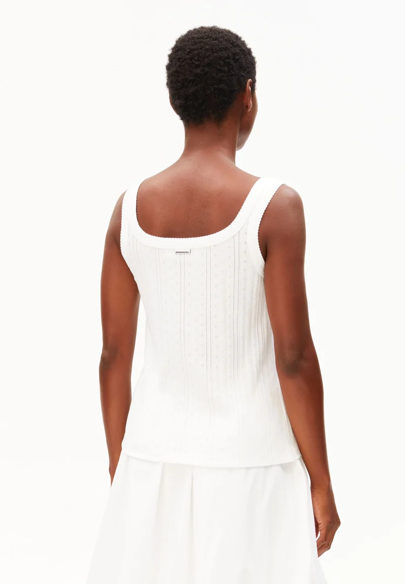 POINTELLE TOP | white
