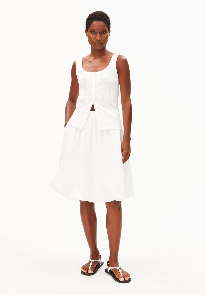 POINTELLE TOP | white
