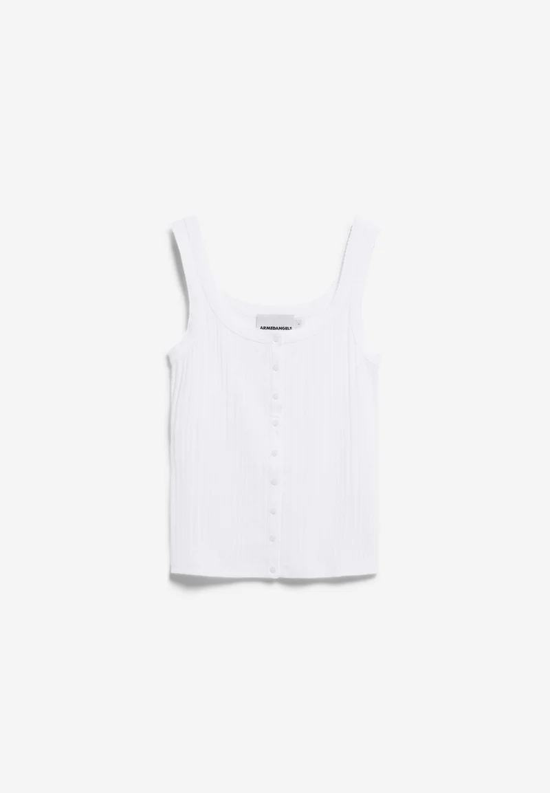 POINTELLE TOP | white
