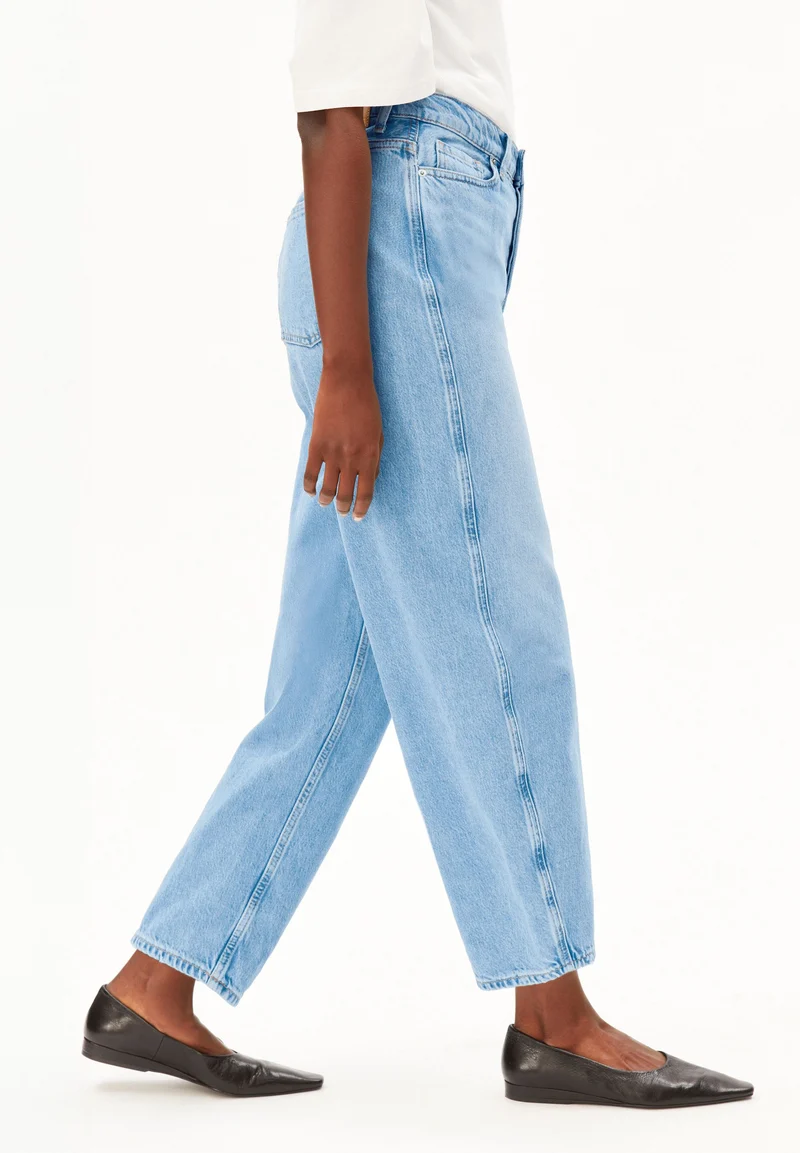 BAARLY HIGH WAIST BARREL JEANS | noise