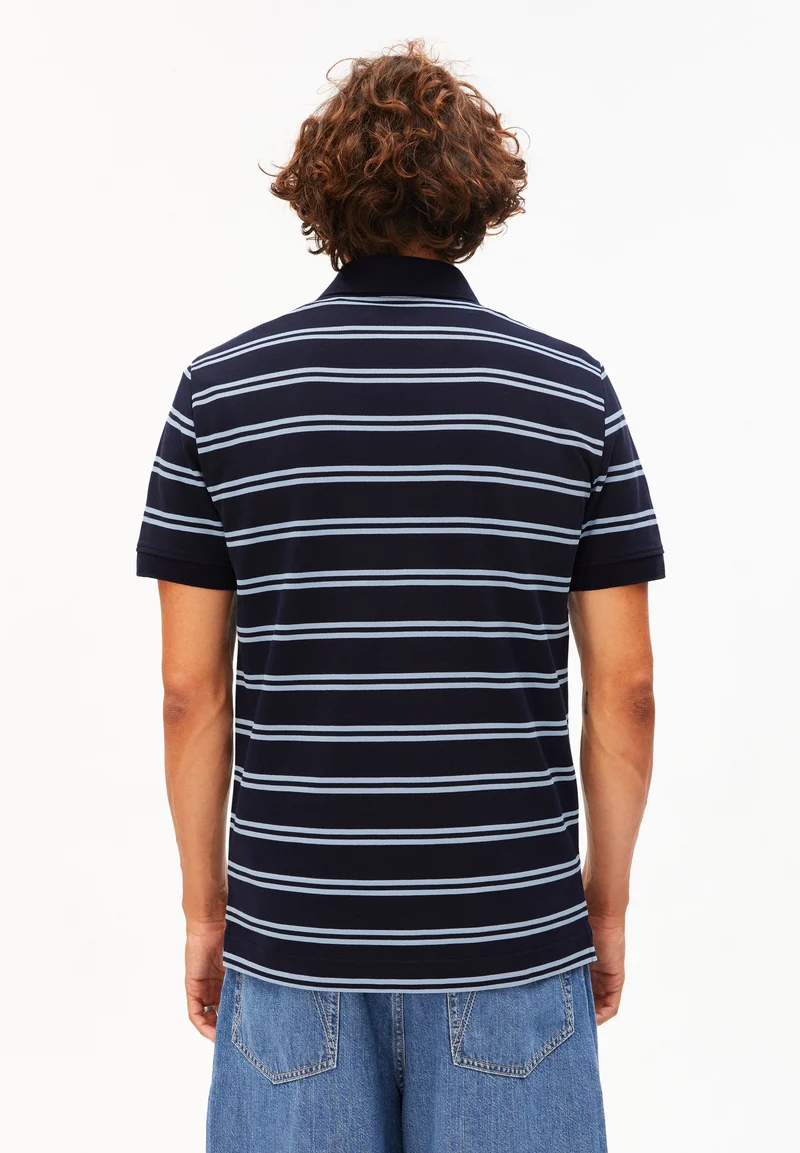GESTREIFTES POLOSHIRT | tinted navy-wedgwood