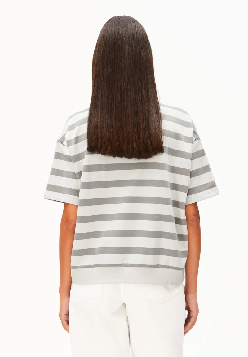 BAMIKAA GESTREIFTES SWEATSHIRT | undyed-seal grey
