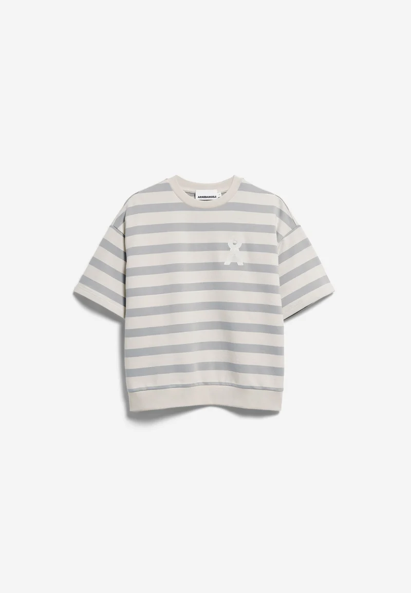 BAMIKAA GESTREIFTES SWEATSHIRT | undyed-seal grey