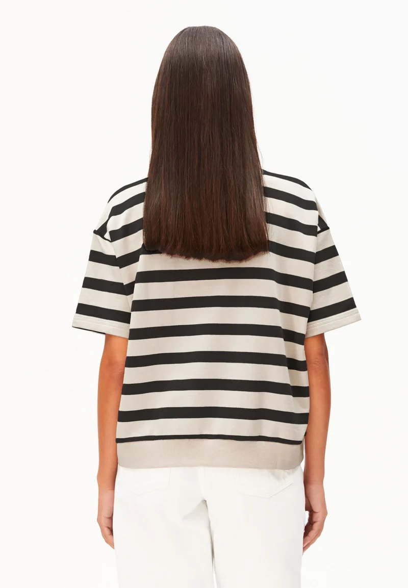 BAMIKAA GESTREIFTES SWEATSHIRT | undyed-black