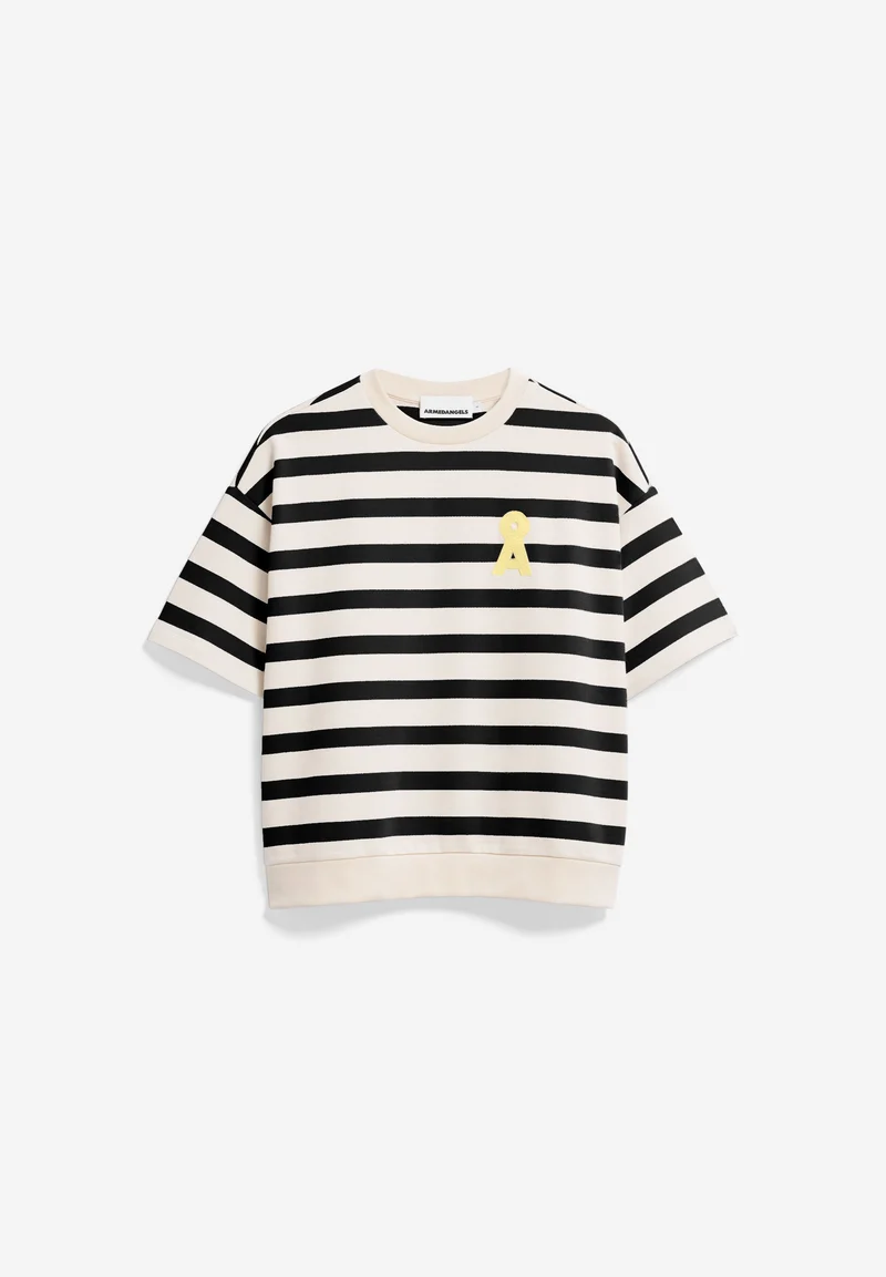 BAMIKAA GESTREIFTES SWEATSHIRT | undyed-black
