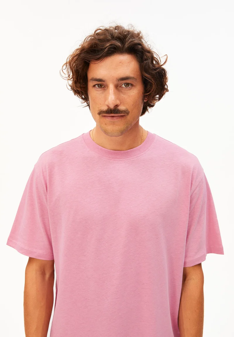 MAARKOS LEINEN-MIX T-SHIRT | washed berry