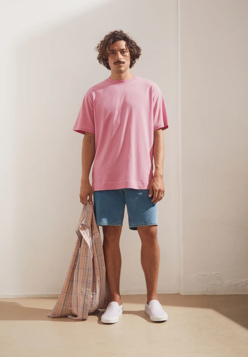 MAARKOS LEINEN-MIX T-SHIRT | washed berry