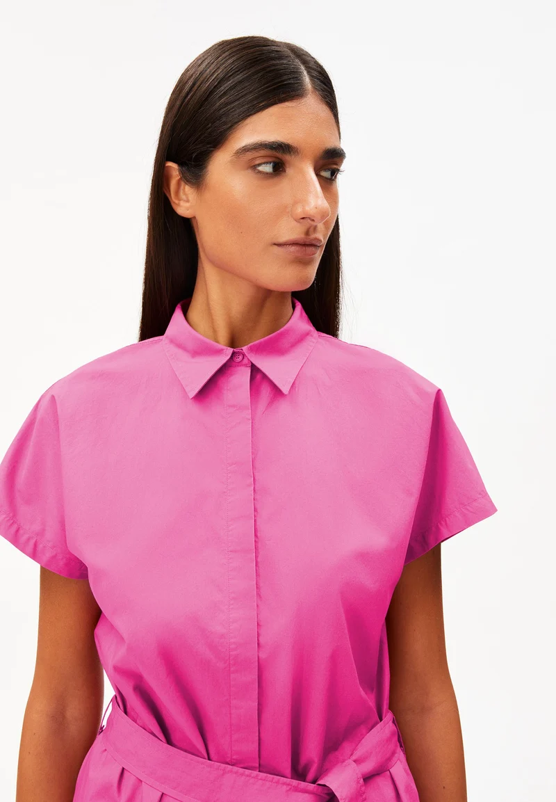 POPLIN LARISAANA MINI-KLEID | very berry