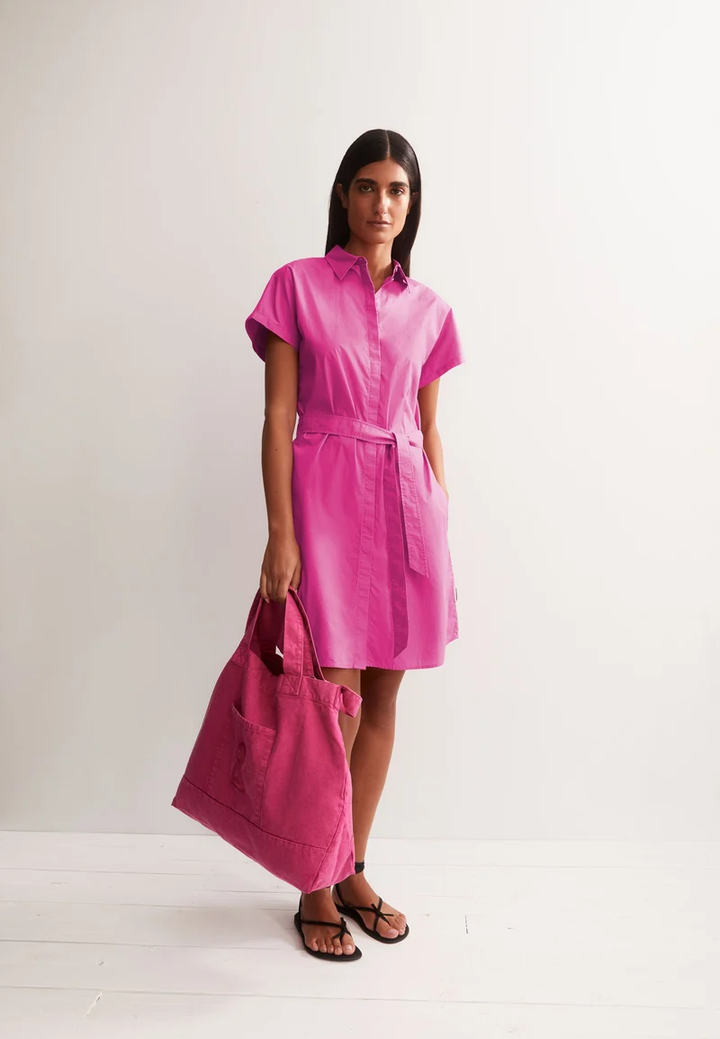 POPLIN LARISAANA MINI-KLEID | very berry