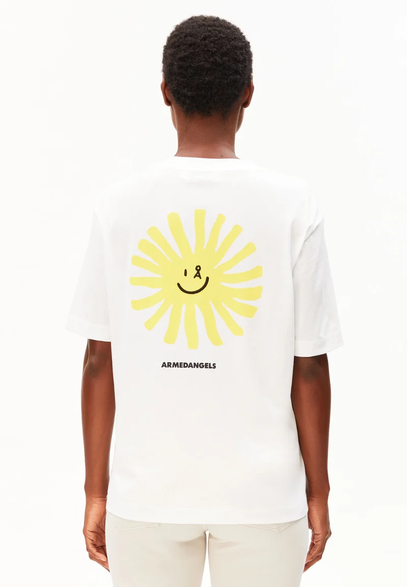 TARJAA GRAPHIC T-SHIRT | white-AA yellow