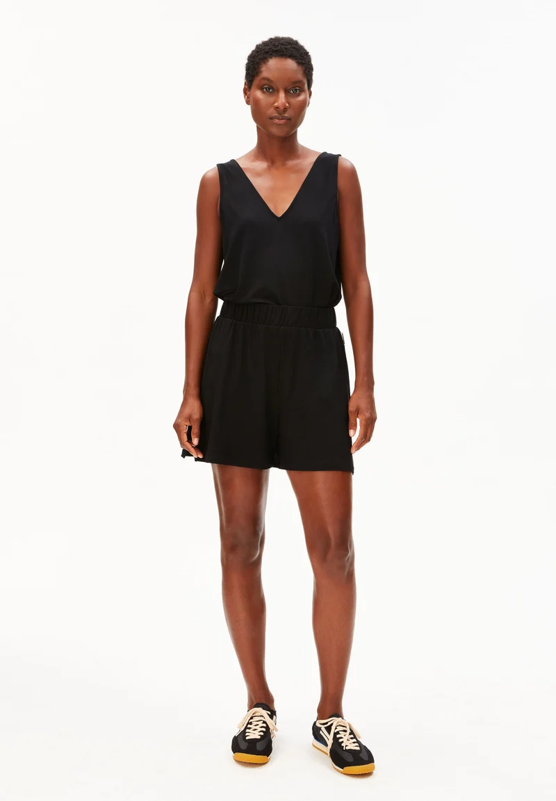 RELAXED JERSEY-SHORTS | black