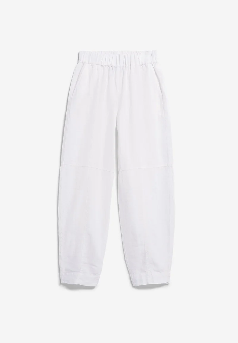 LEINEN PULL-ON BARREL HOSE | white