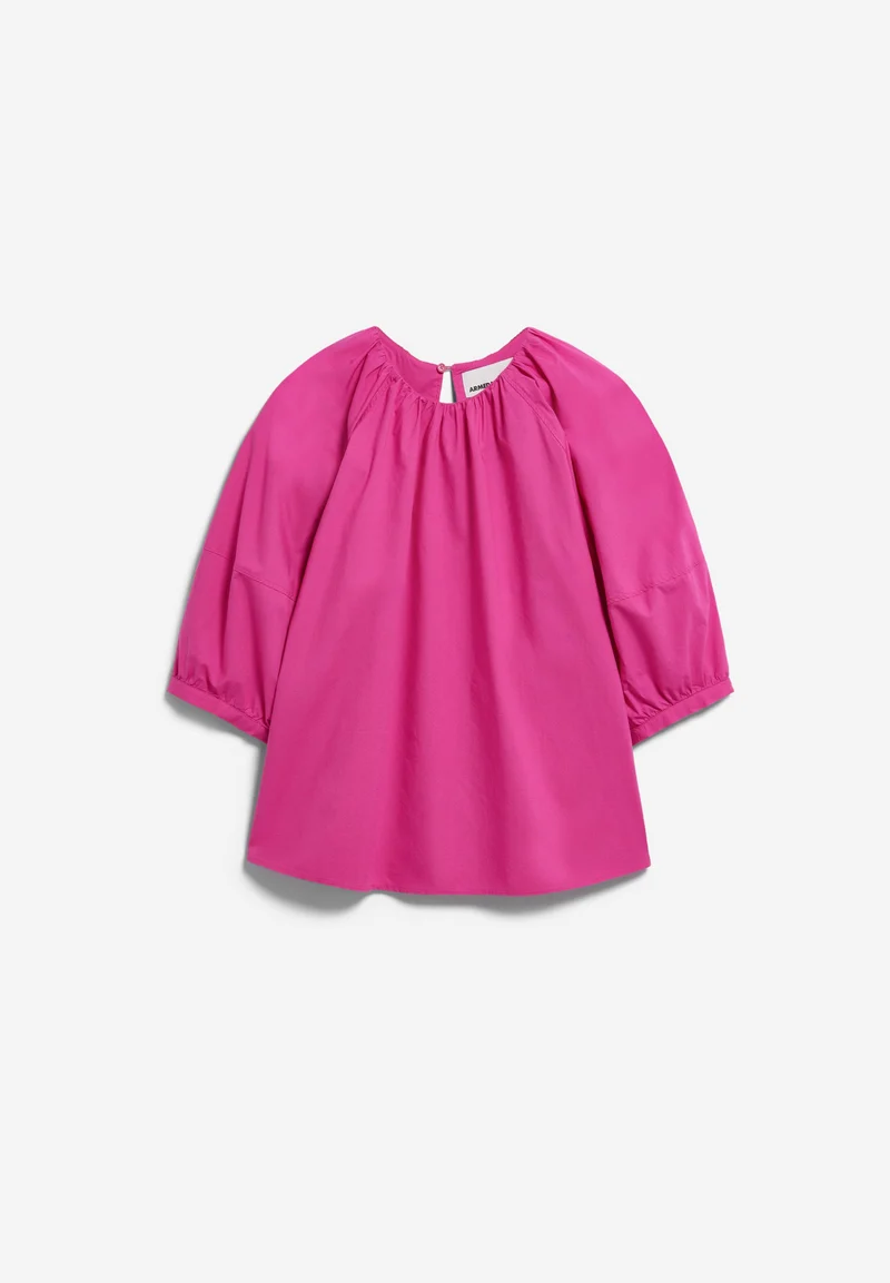 POPLIN BALLONÄRMEL-BLUSE | very berry