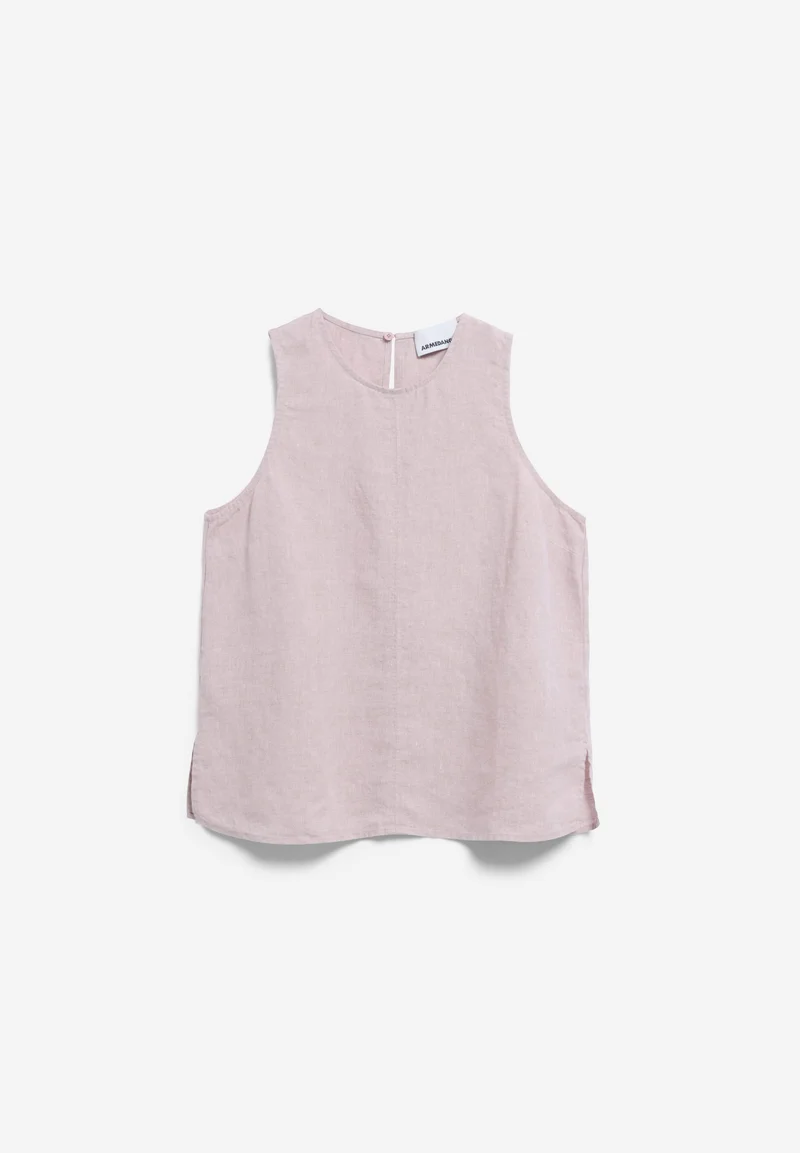LEINEN BLUSEN-TOP | pink mist