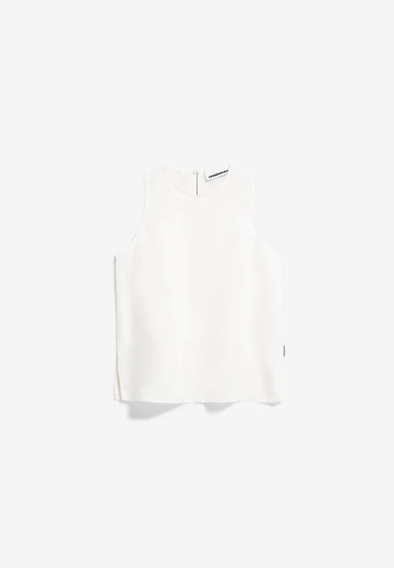 LEINEN BLUSEN-TOP | white