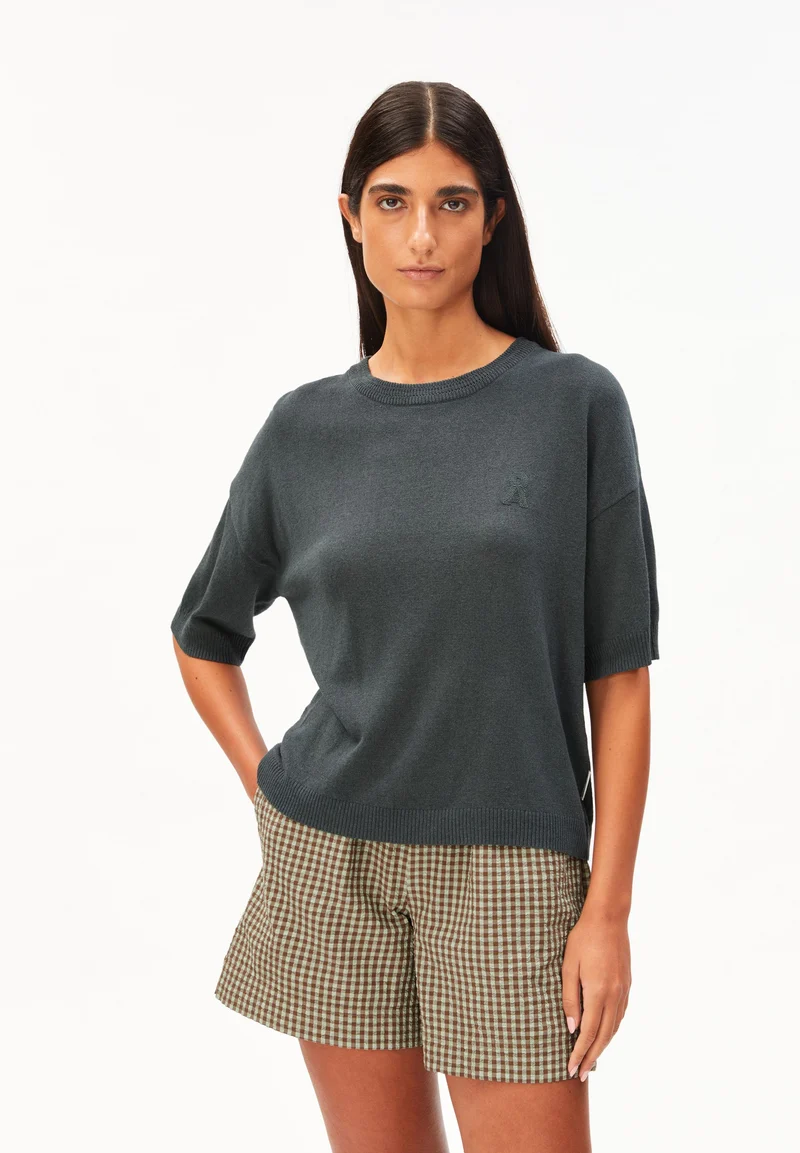 S SL LINEN BLEND KNIT SWEATER