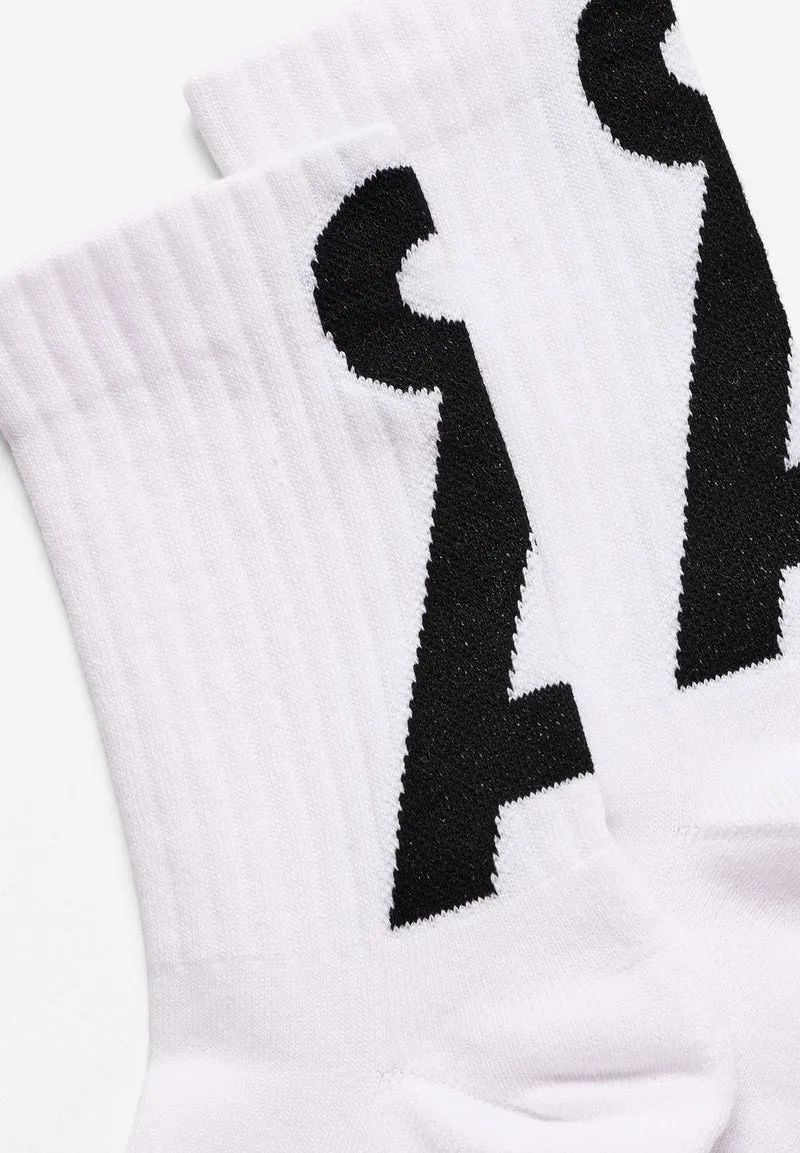 SAAMUS SHORT SOCKEN | white-black