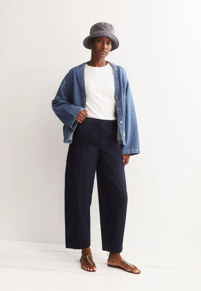 BARREL LEG TWILLHOSE | night sky