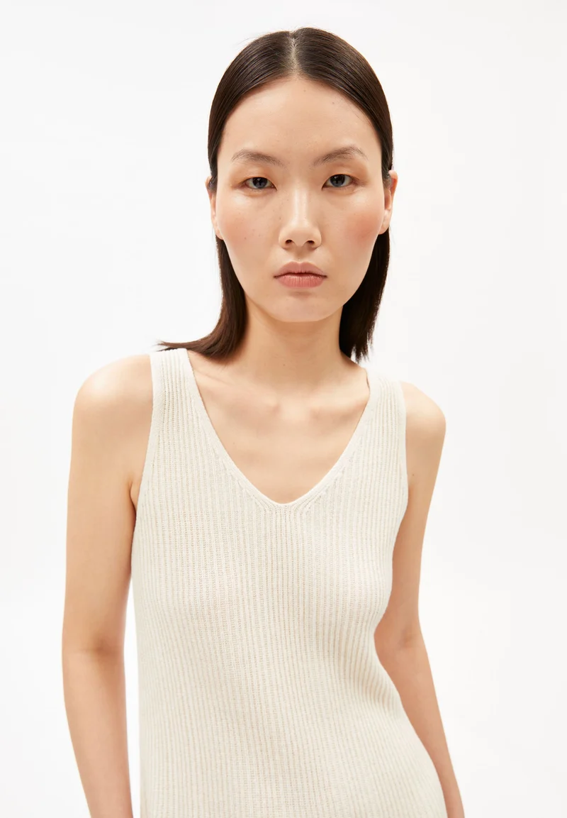 LEINEN-MIX STRICKKLEID | undyed