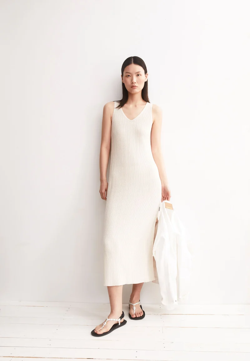 LEINEN-MIX STRICKKLEID | undyed