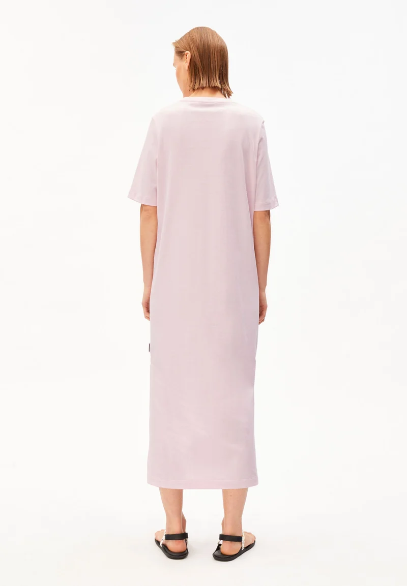 XELINAA JERSEY-MIDI-KLEID | pink mist