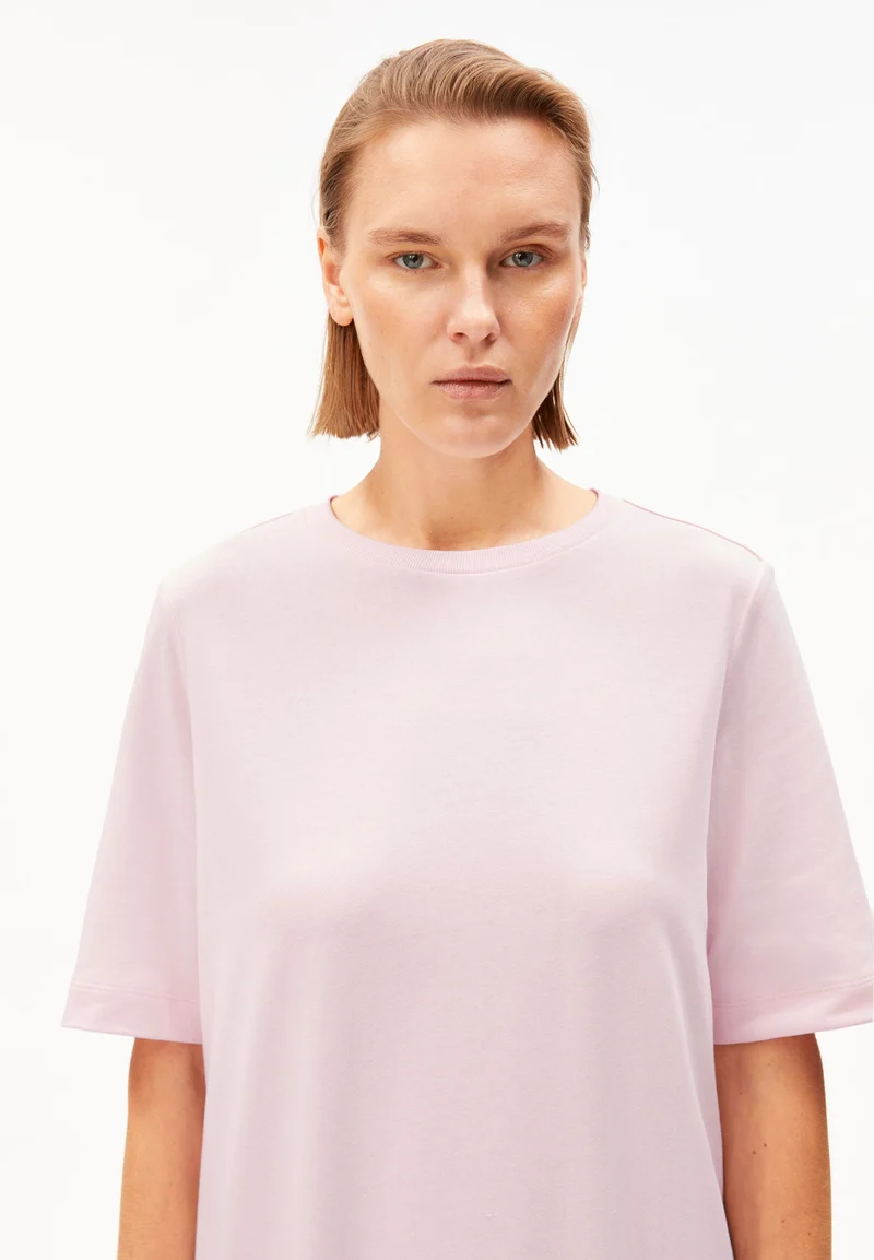 XELINAA JERSEY-MIDI-KLEID | pink mist