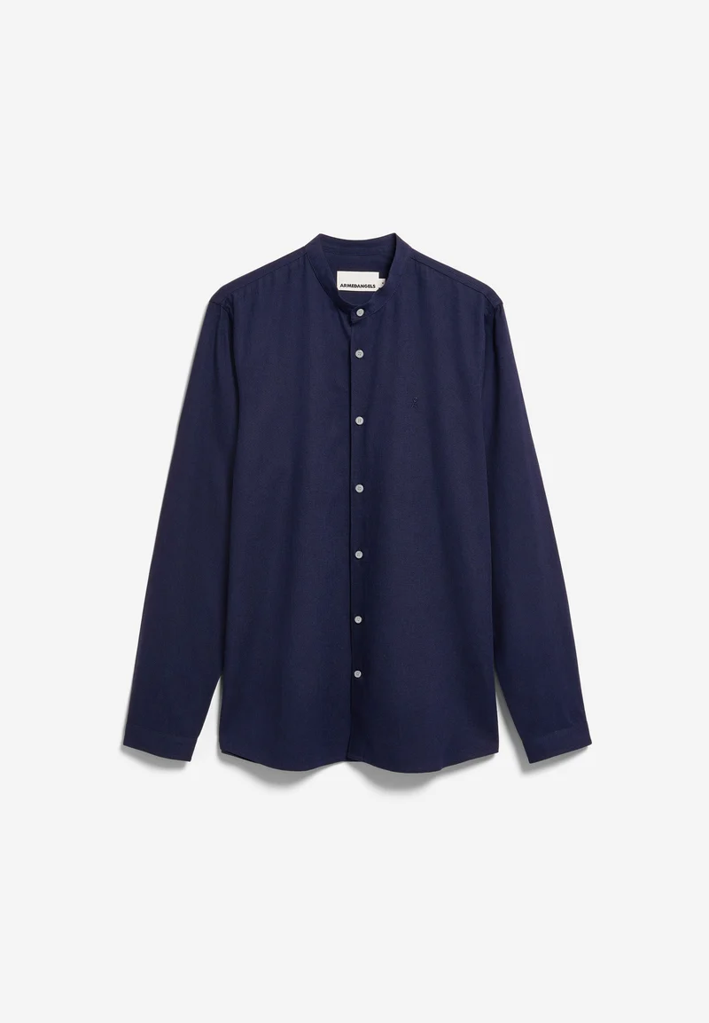 VAALERONIMUS LEINEN-HEMD | tinted navy