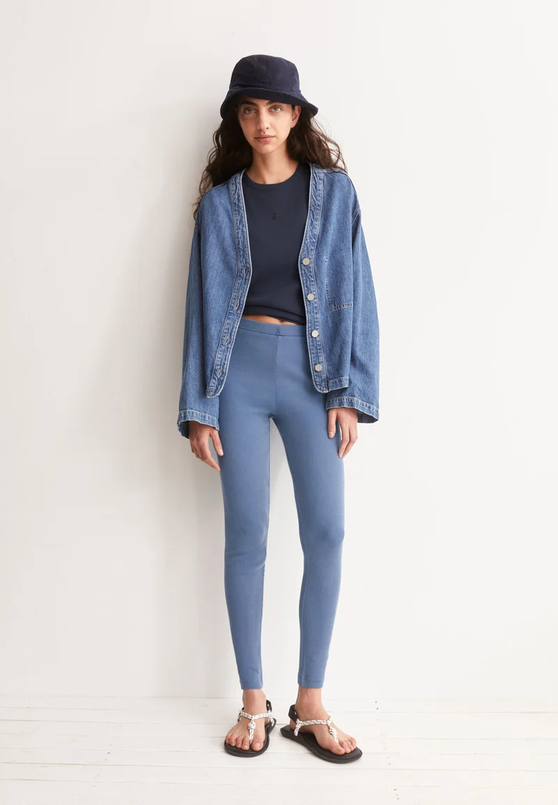 GMT DYE RIPP-LEGGINGS | tinted navy