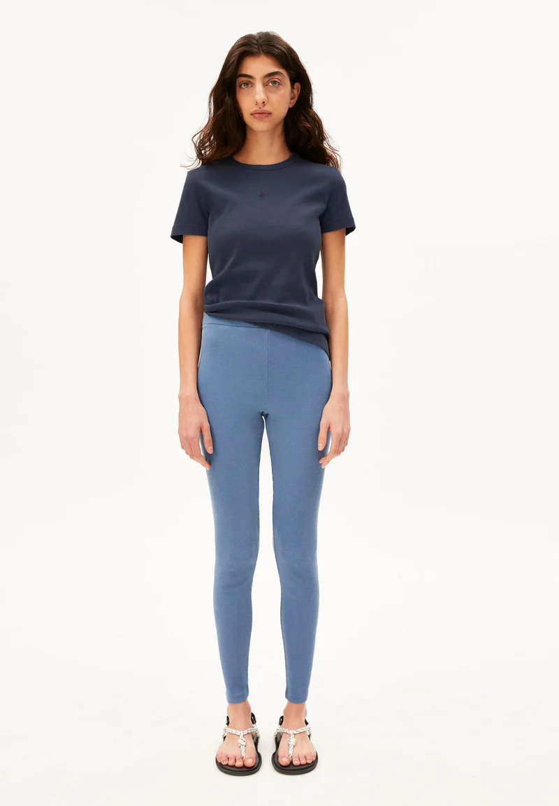 GMT DYE RIPP-LEGGINGS | tinted navy