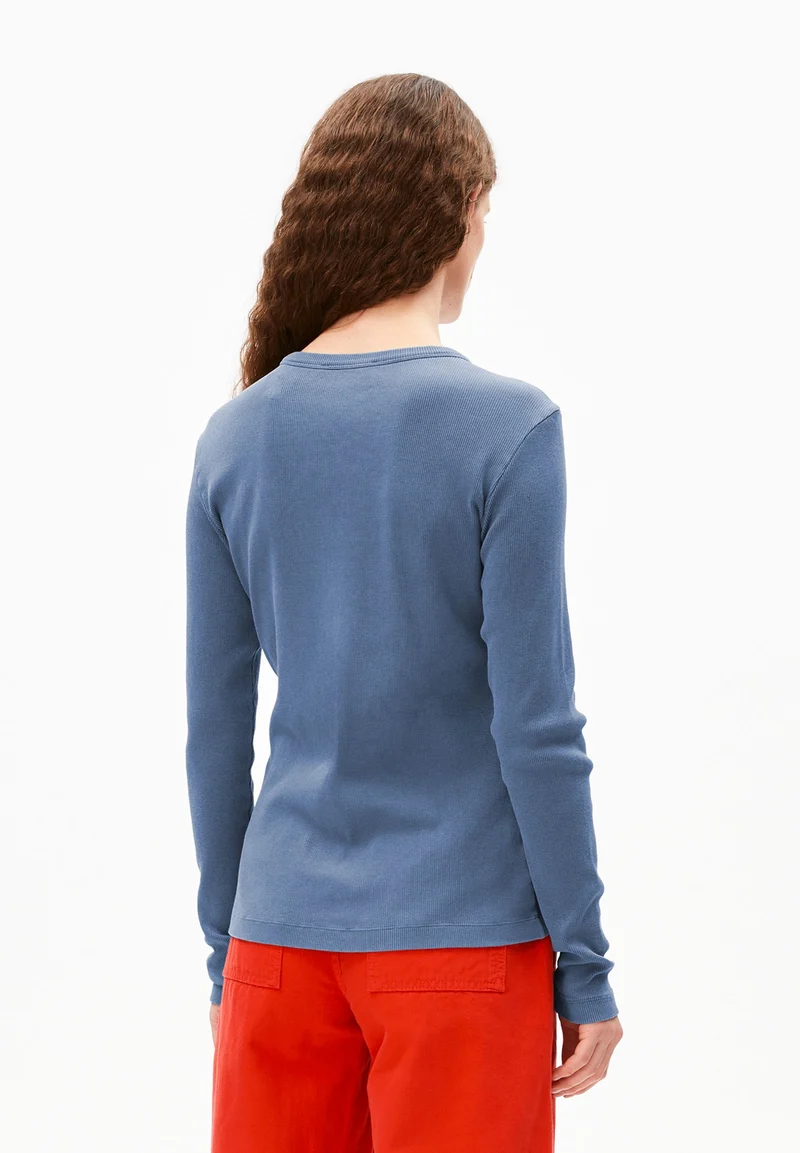 GMT DYE RIPP-LANGARMSHIRT | tinted navy