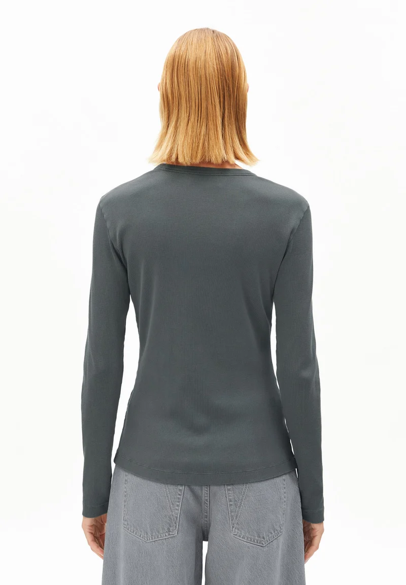 GMT DYE RIPP-LANGARMSHIRT | space steel
