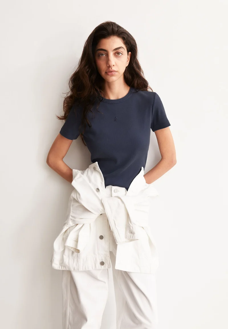 GMT DYE RIPP-T-SHIRT | tinted navy