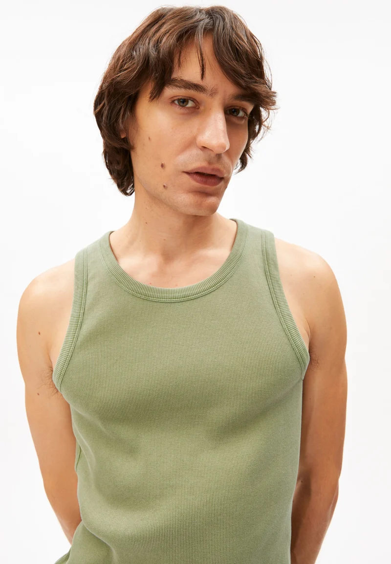 GMT DYE TANKTOP | fatigue green washed