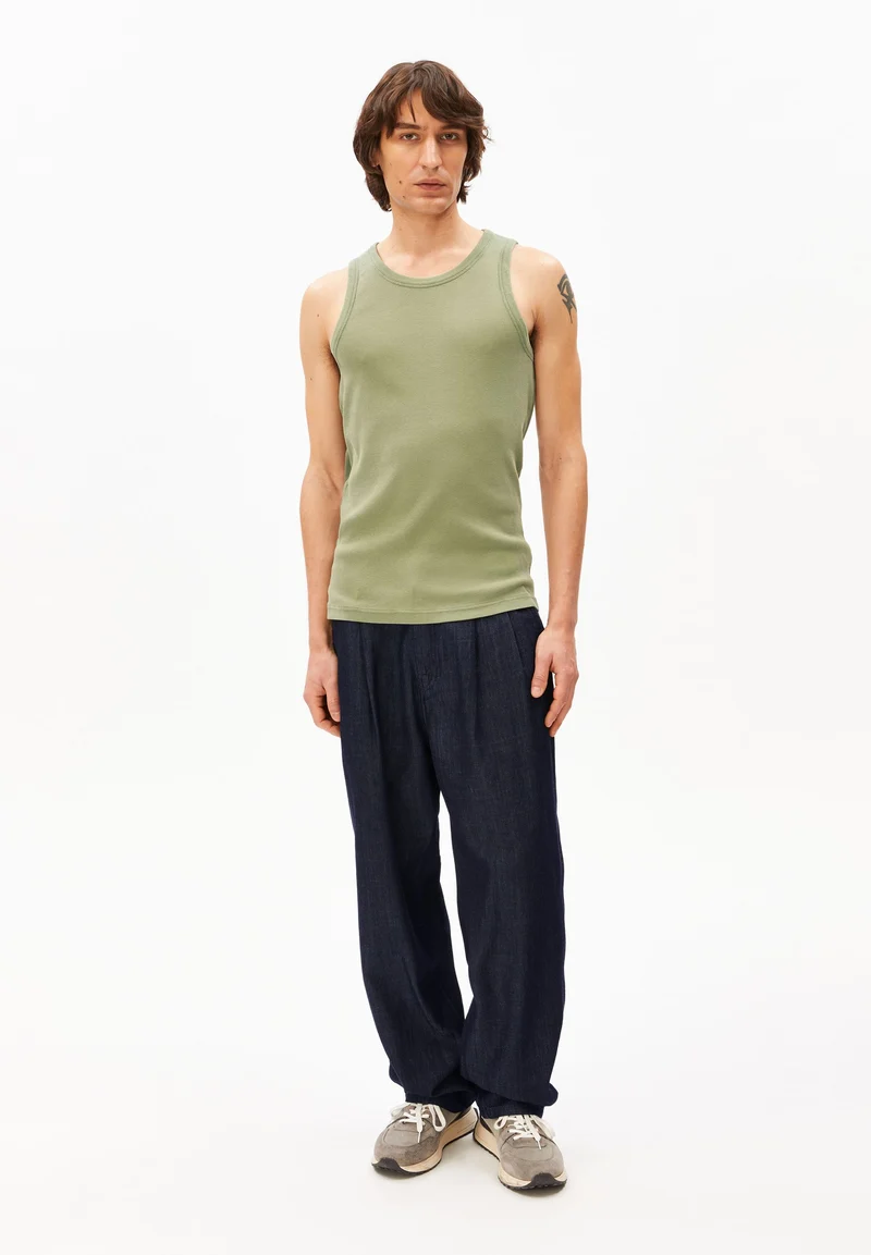 GMT DYE TANKTOP | fatigue green washed